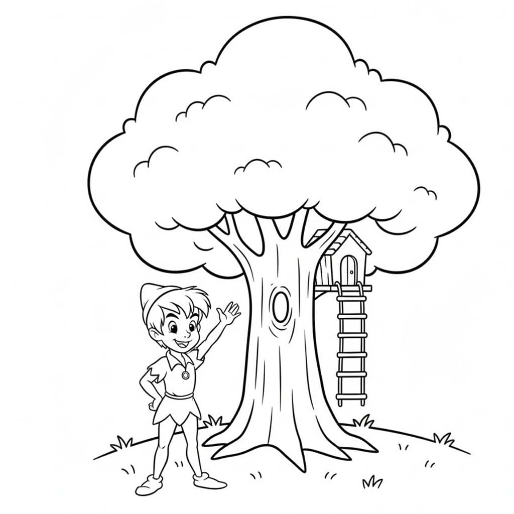 Kolorowanka Piotruś Pan 1