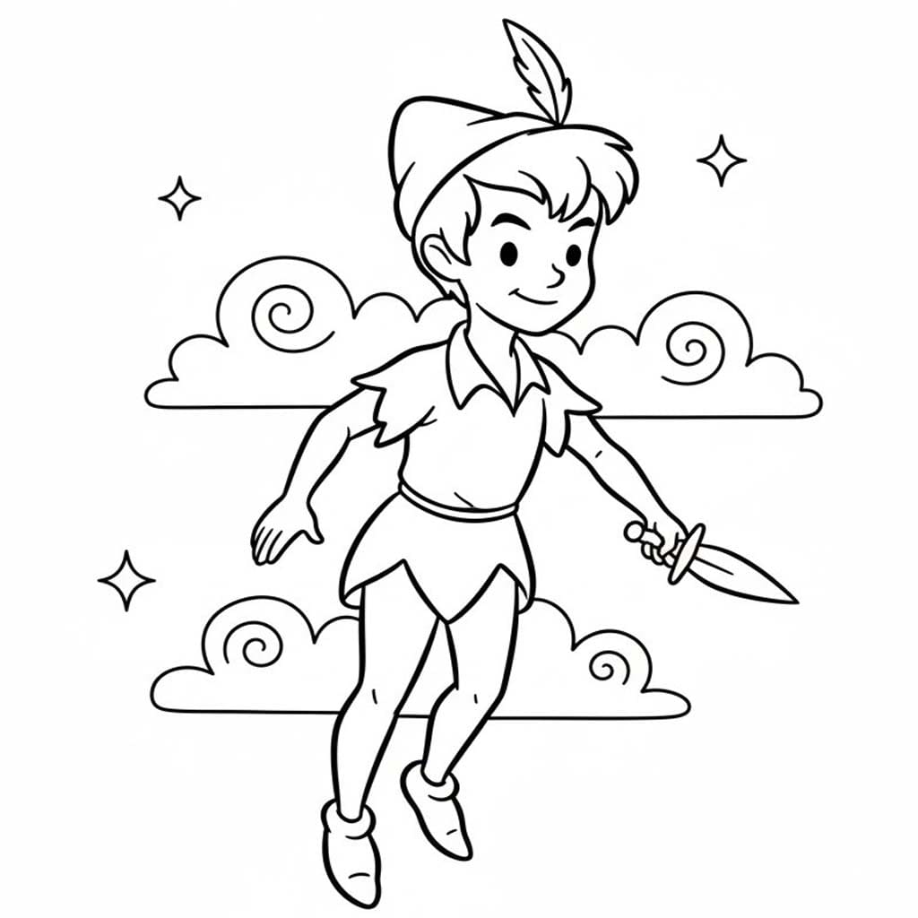 Kolorowanka Piotruś Pan 8