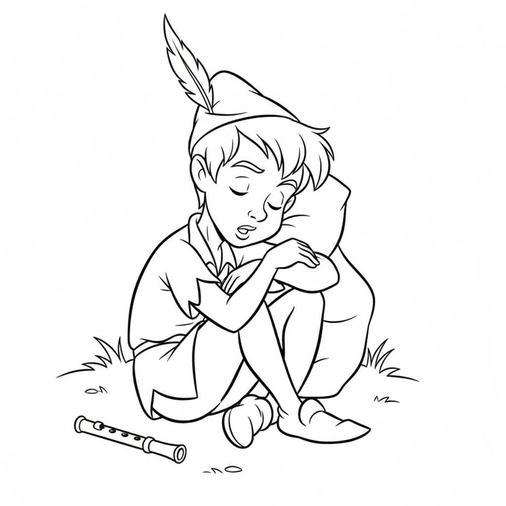 Kolorowanka Piotruś Pan dla dzieci