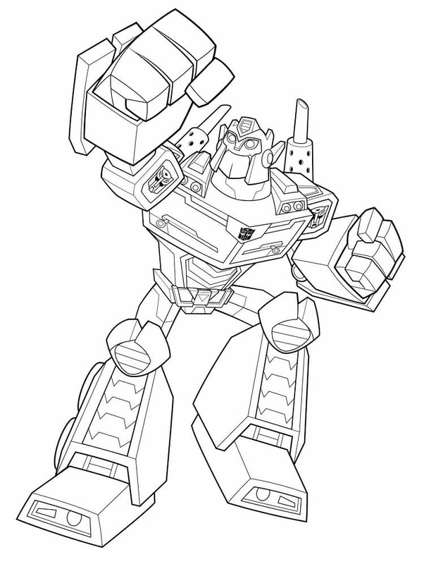 Kolorowanka Rescue Bots bezpłatny wydruku prosty