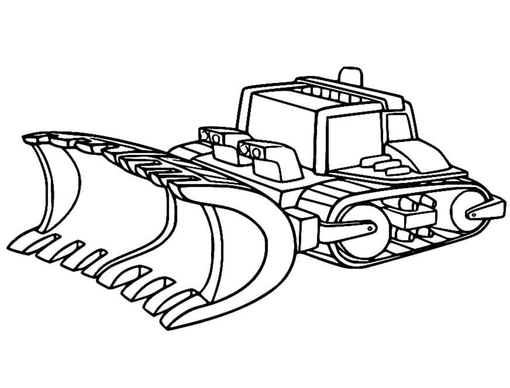 Kolorowanka Rescue Bots prosty u dzieci