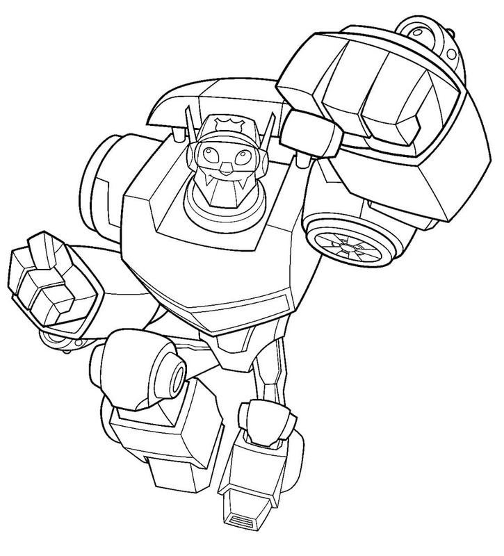 Kolorowanka Rescue Bots wydruku łatwy