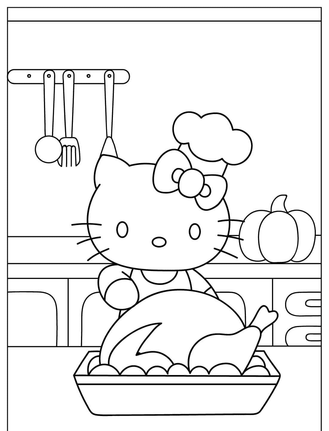 Kolorowanka Święto Dziękczynienia 1