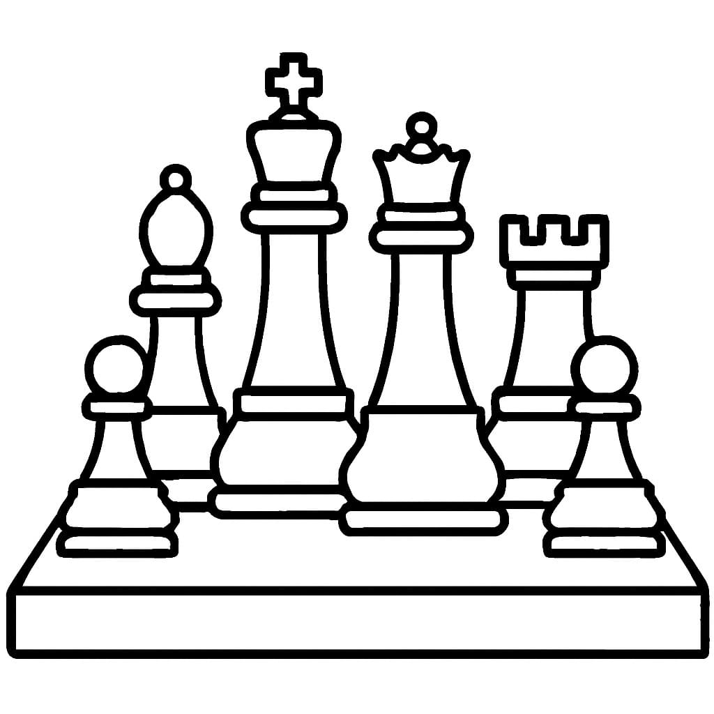 Kolorowanka Szachy 1