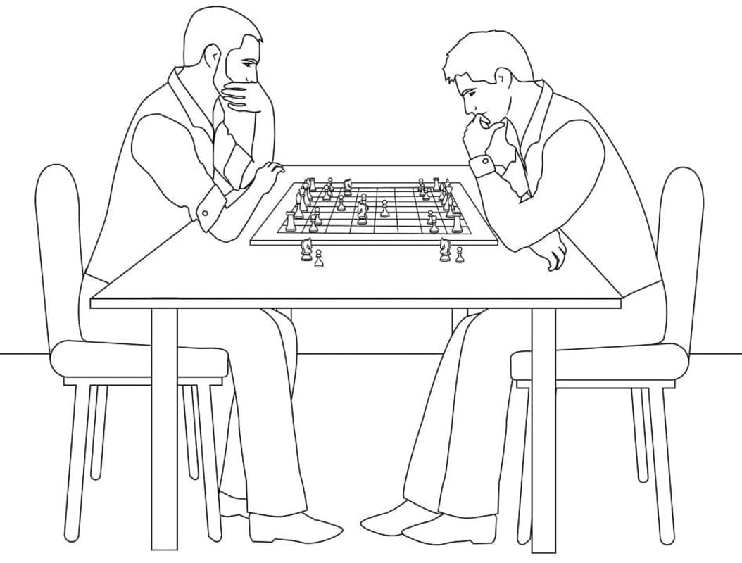 Kolorowanka Szachy bezpłatny wydruku
