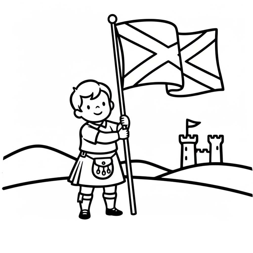 Kolorowanka Szkocja 1