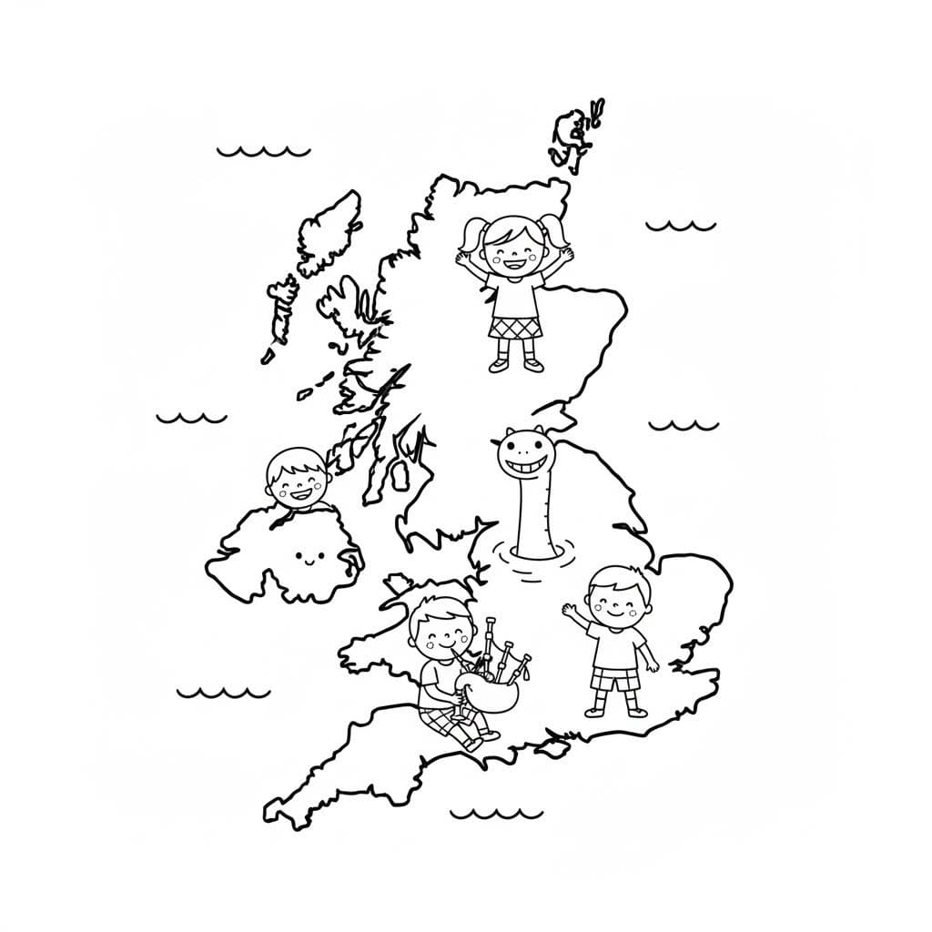 Kolorowanka Szkocja 3