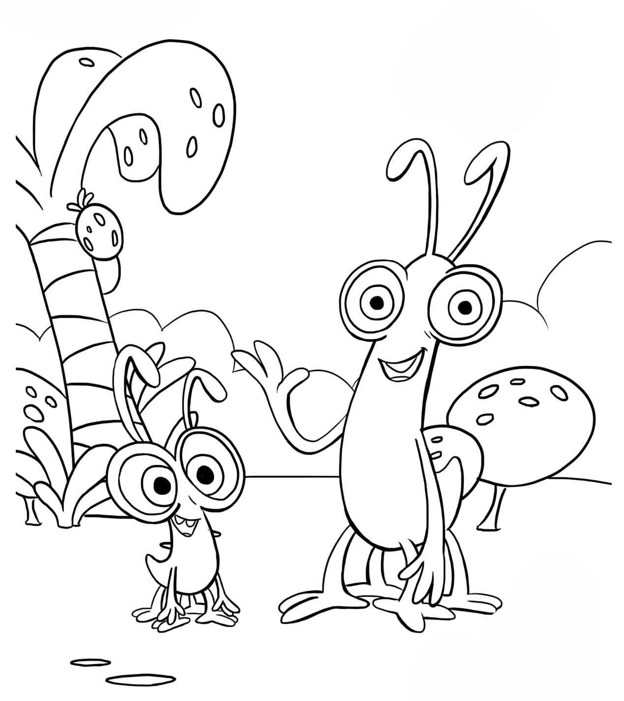 Kolorowanka Agi Bagi bezpłatny prosty