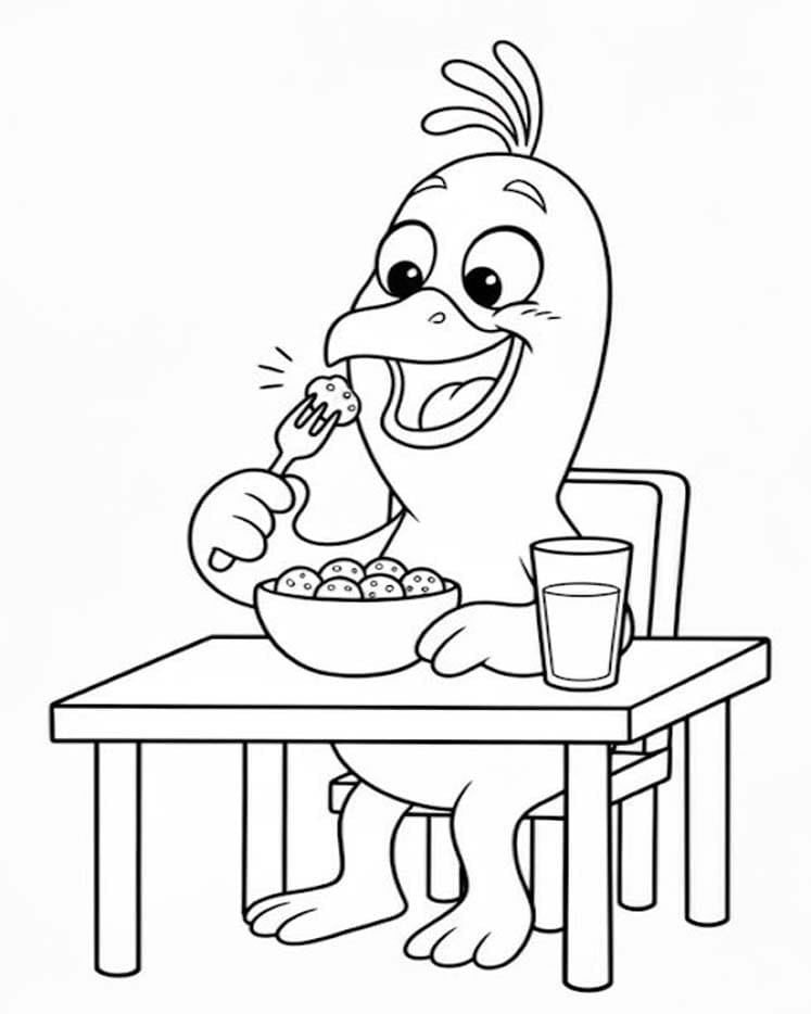 Kolorowanka Agi Bagi wydruku dla dzieci