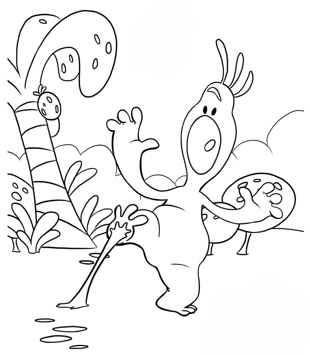 Kolorowanka Agi Bagi wydruku prosty