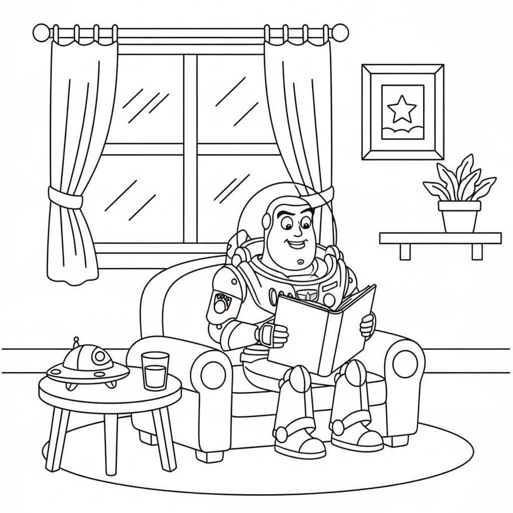 Kolorowanka Buzz Astral wydruku prosty