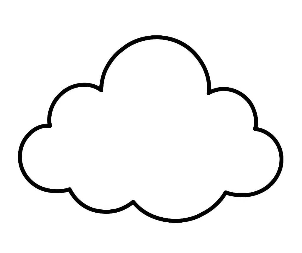 Kolorowanka Chmura 7