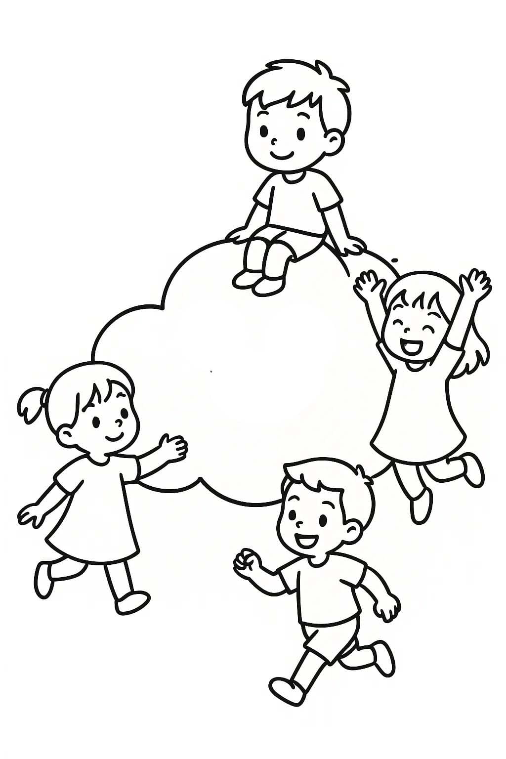 Kolorowanka Chmura 8