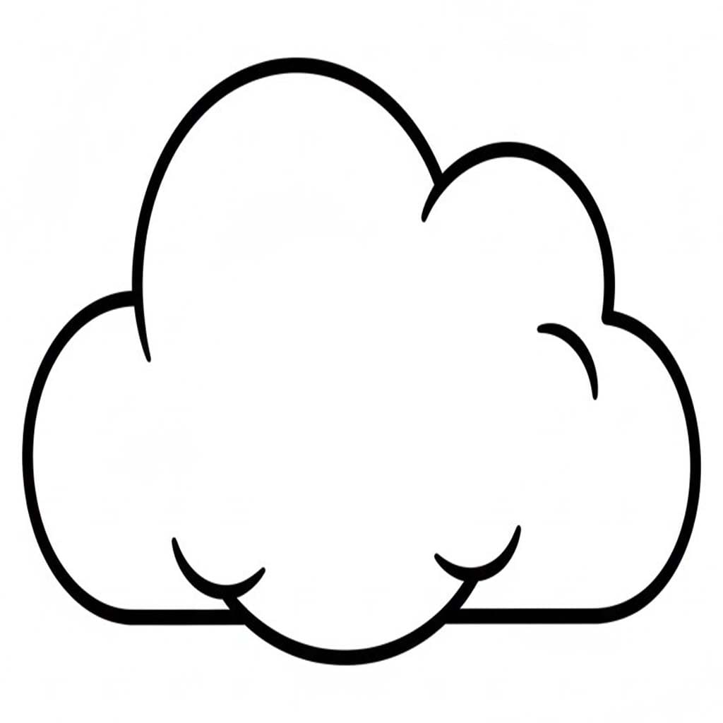 Kolorowanka Chmura wydruku