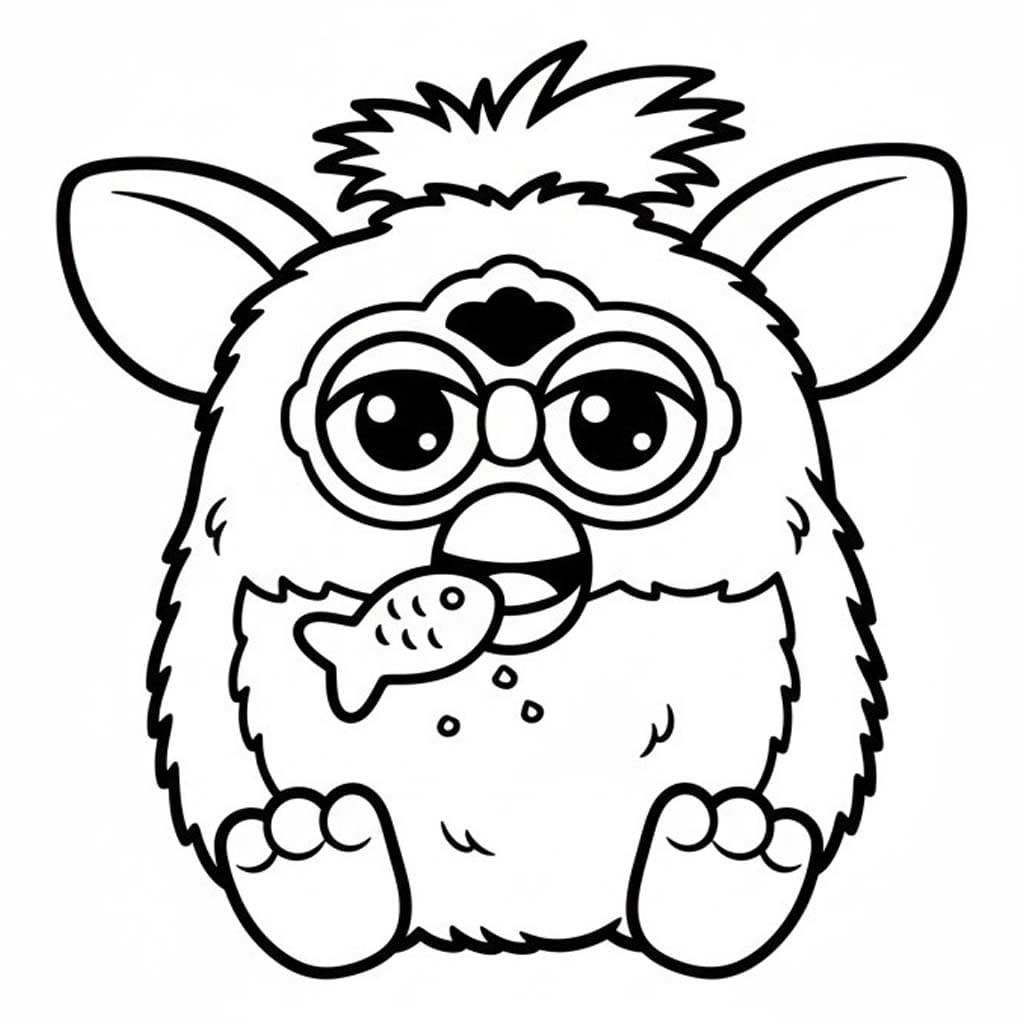 Kolorowanka Furby wydruku