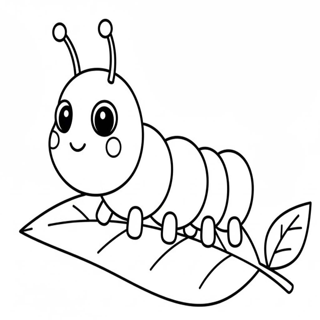 Kolorowanka Gąsienica 2