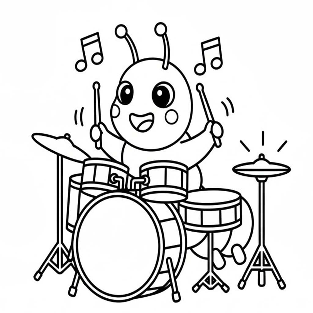 Kolorowanka Gąsienica 4