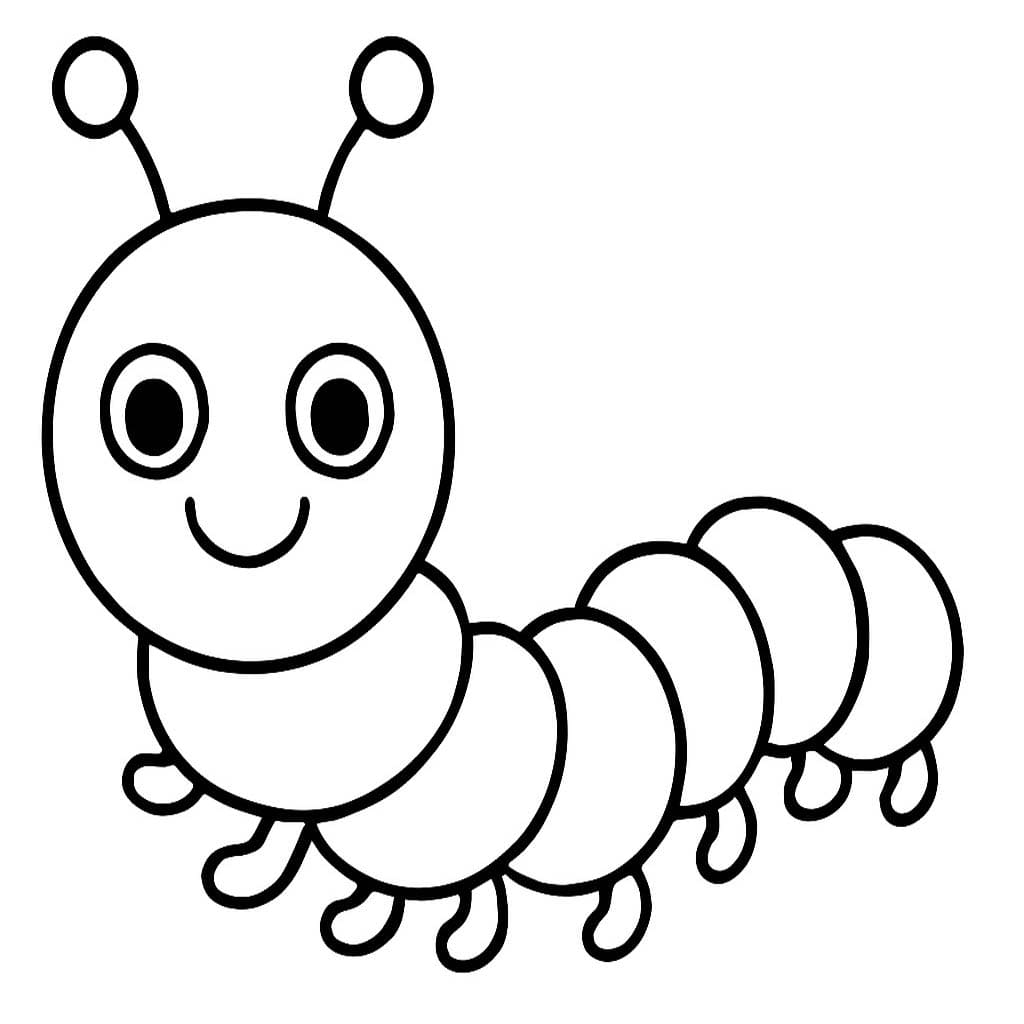 Kolorowanka Gąsienica 5