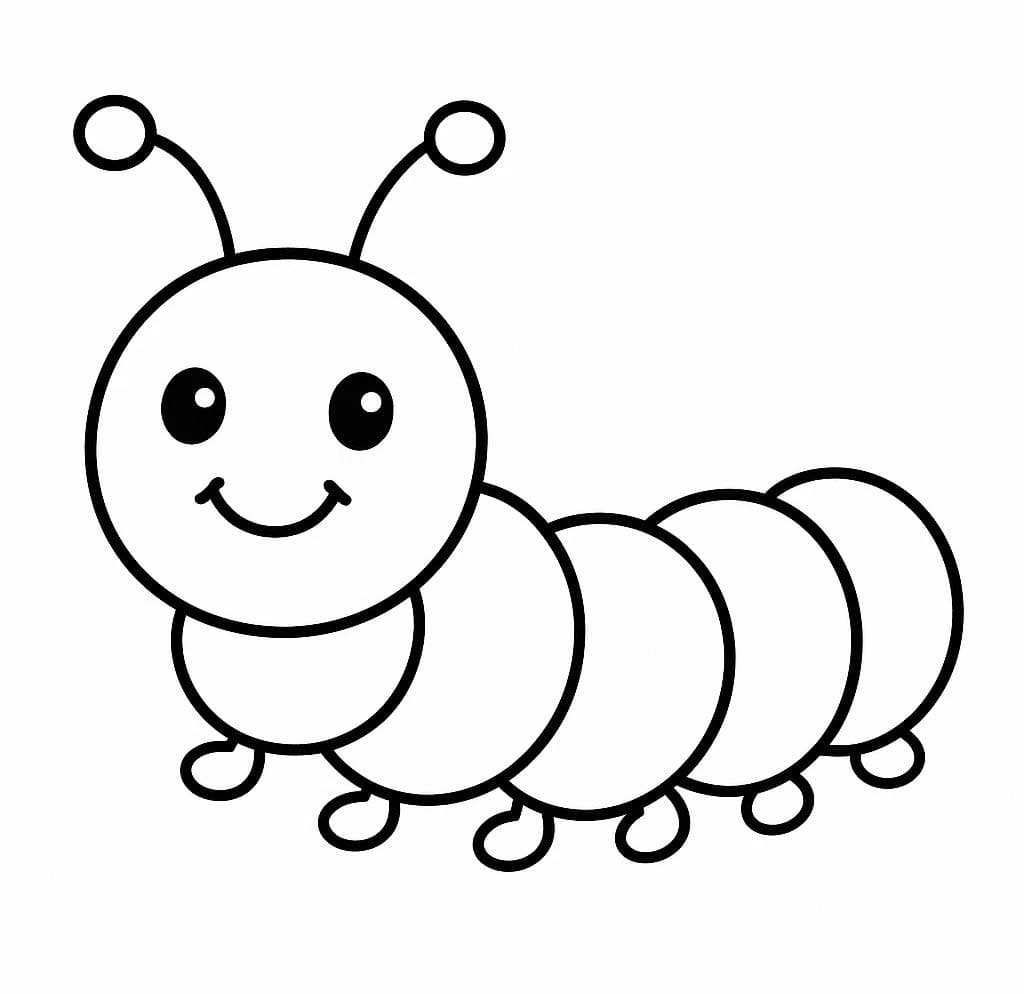 Kolorowanka Gąsienica 7