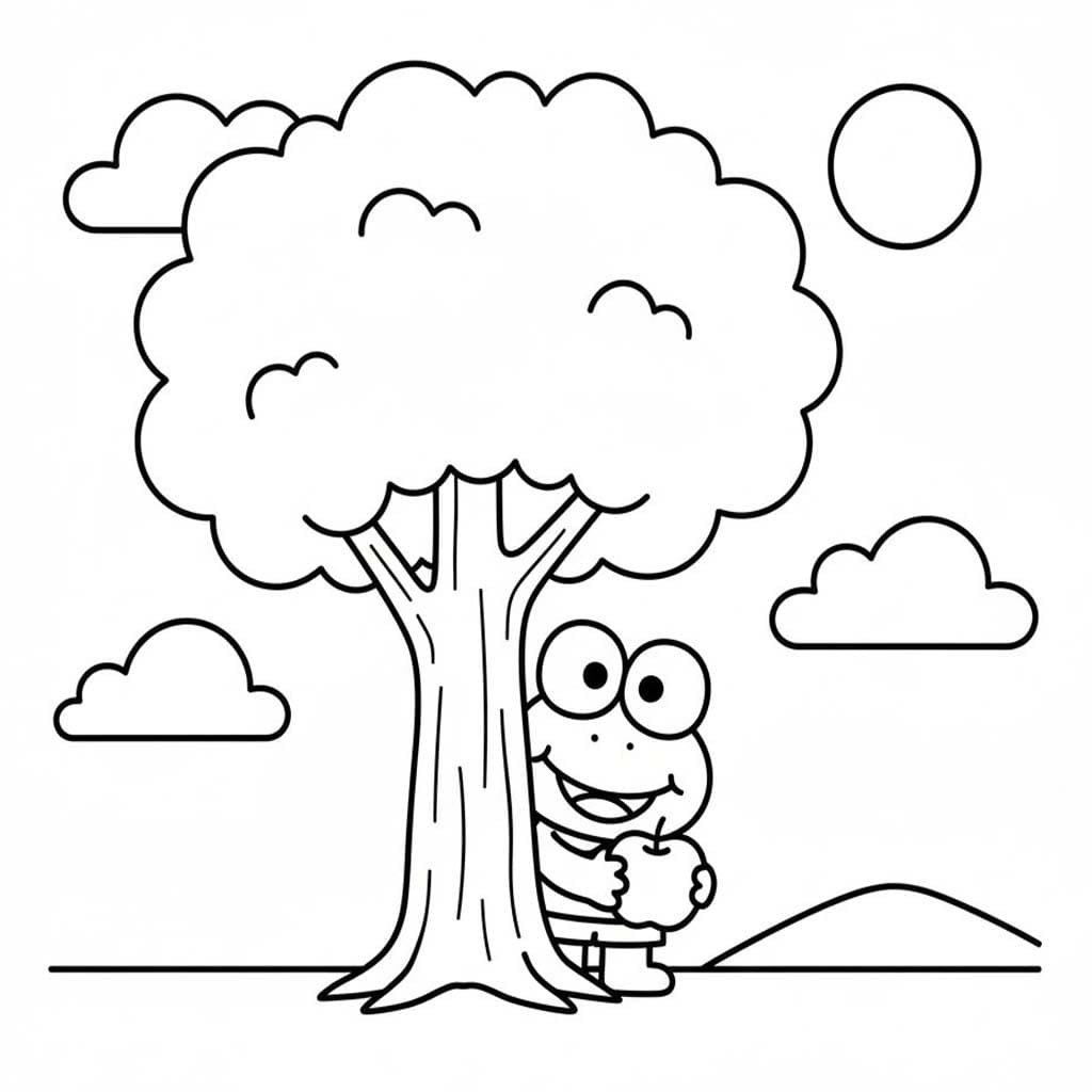 Kolorowanka Keroppi bezpłatny prosty