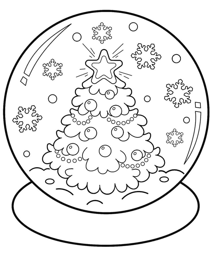 Kolorowanki Kula śnieżna