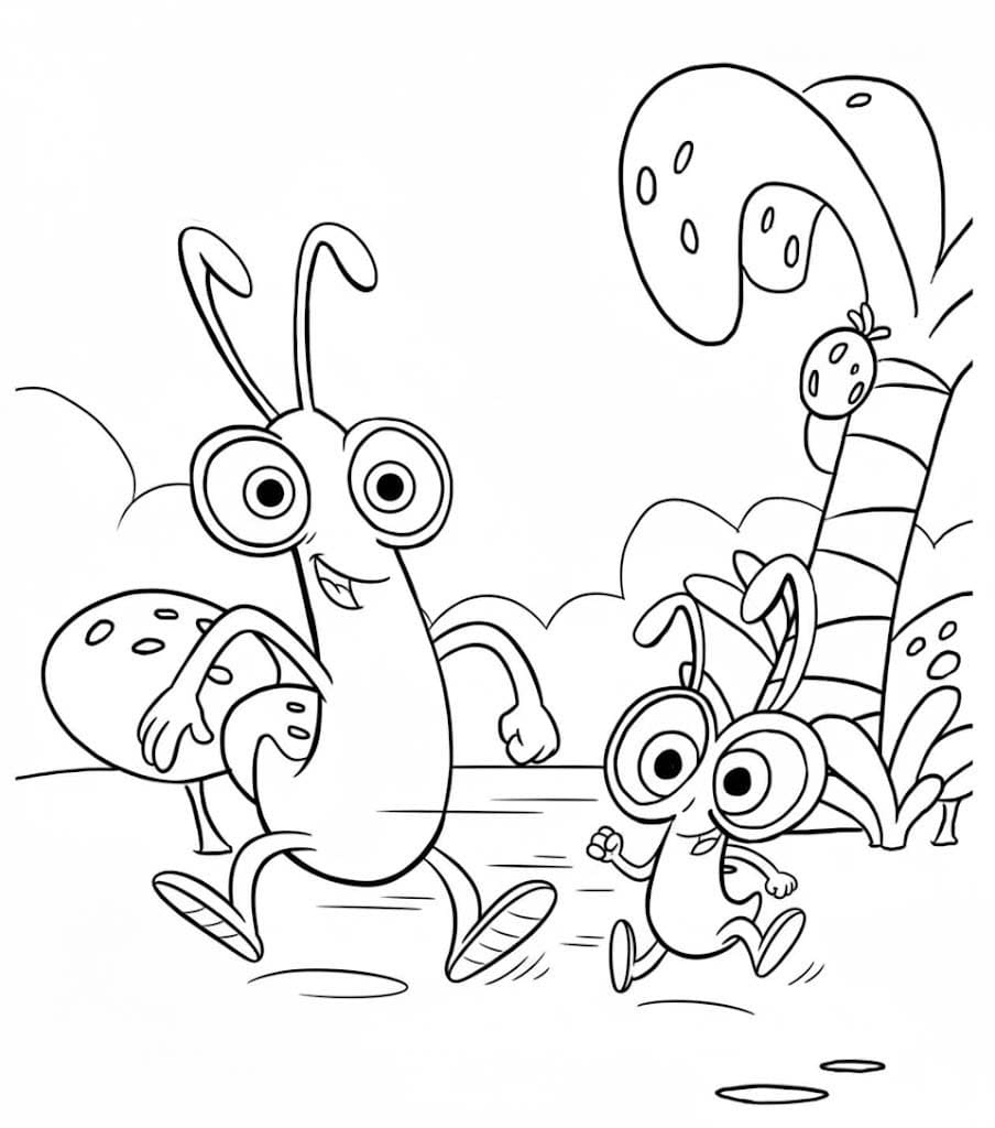 Kolorowanka Narysuj Agi Bagi 3