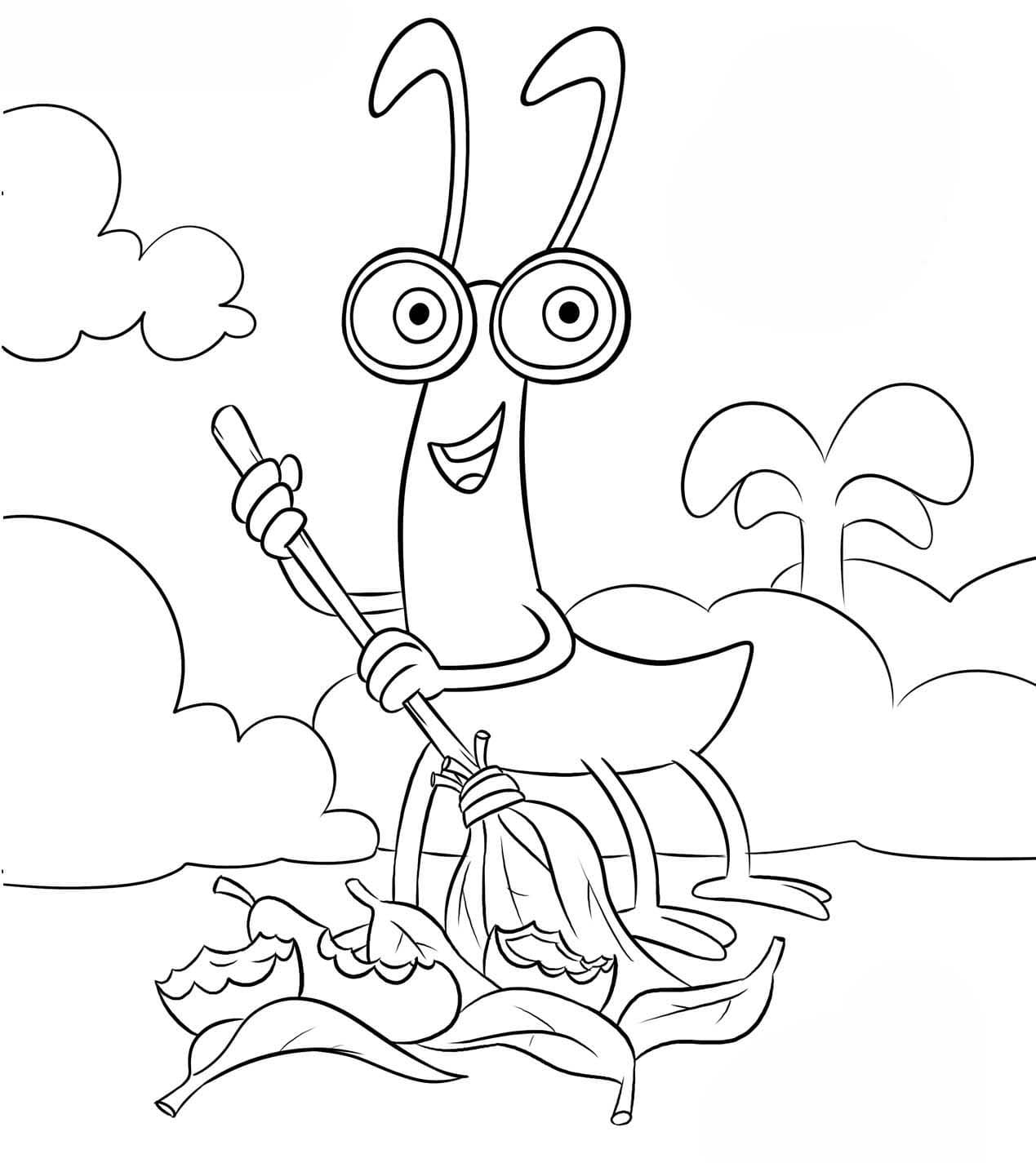 Kolorowanka Narysuj Agi Bagi bezpłatny podstawowy