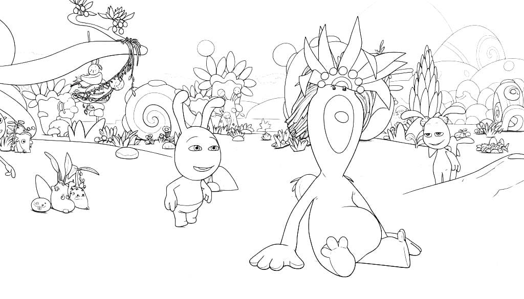 Kolorowanka Narysuj Agi Bagi bezpłatny wydruku podstawowy