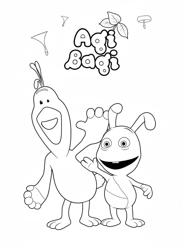 Kolorowanki Agi Bagi