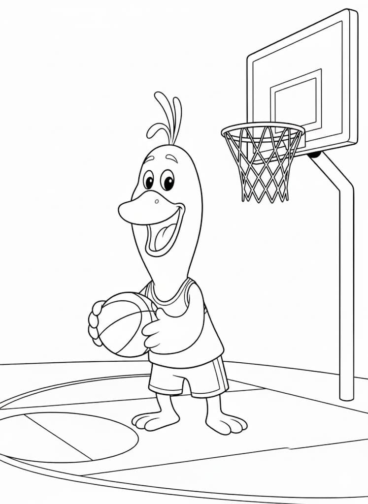 Kolorowanka Narysuj Agi Bagi prosty