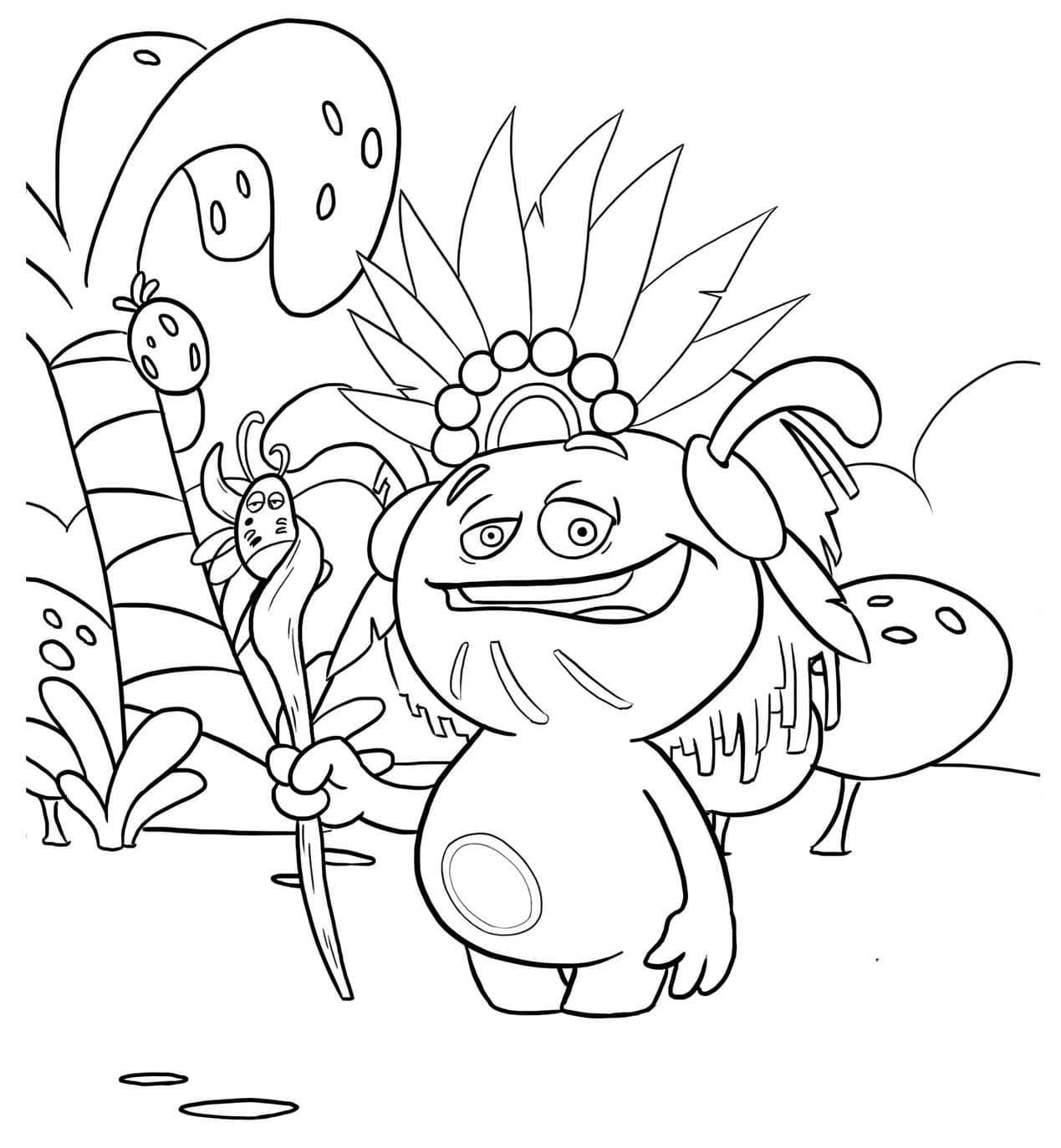 Kolorowanka Narysuj Agi Bagi wydruku prosty