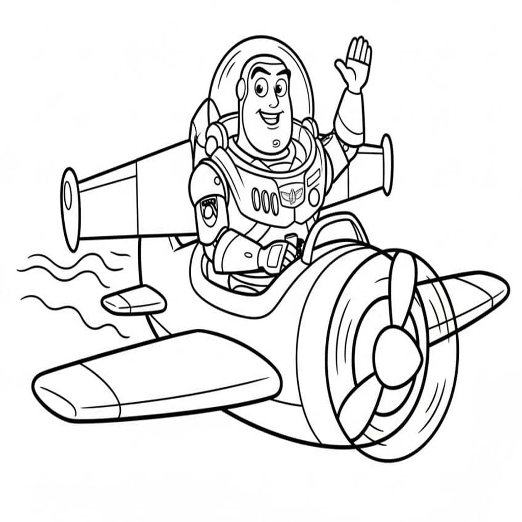 Kolorowanka Narysuj Buzz Astral 7