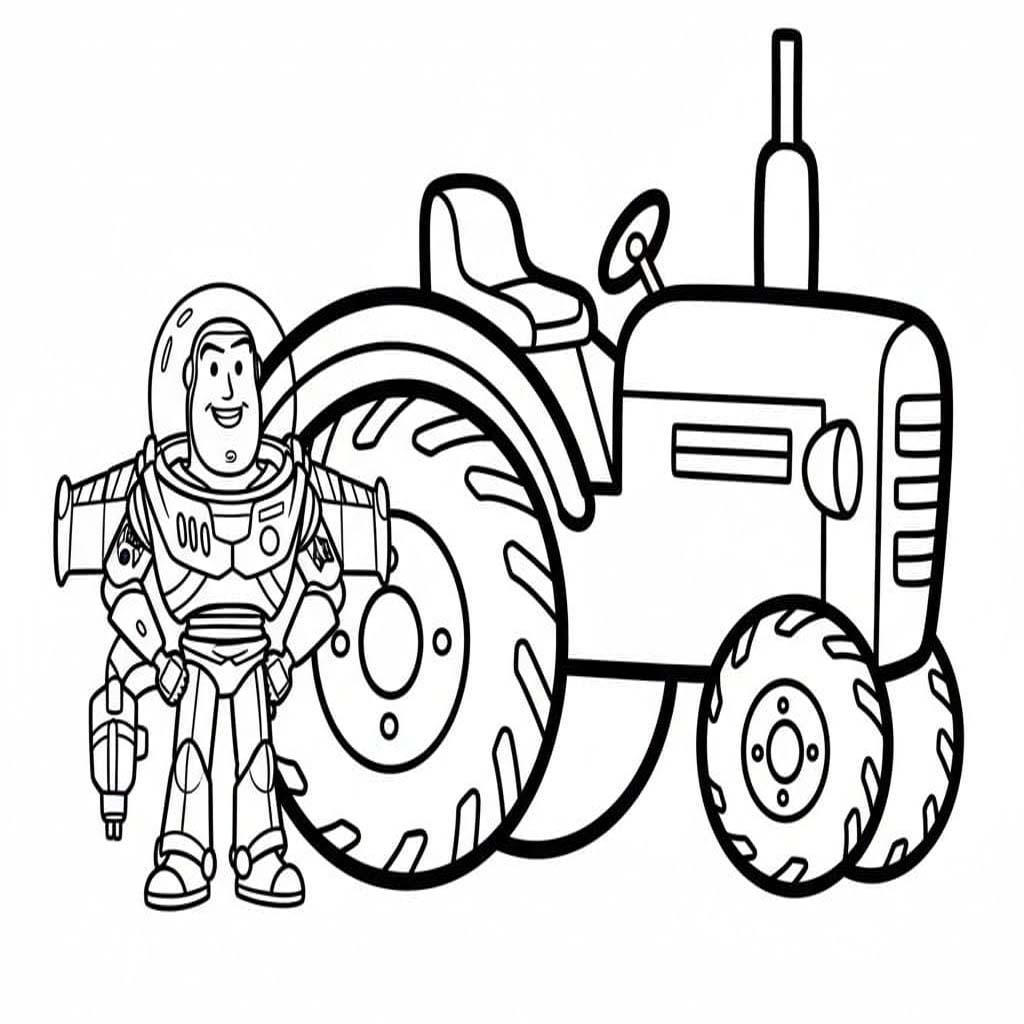 Kolorowanka Narysuj Buzz Astral prosty