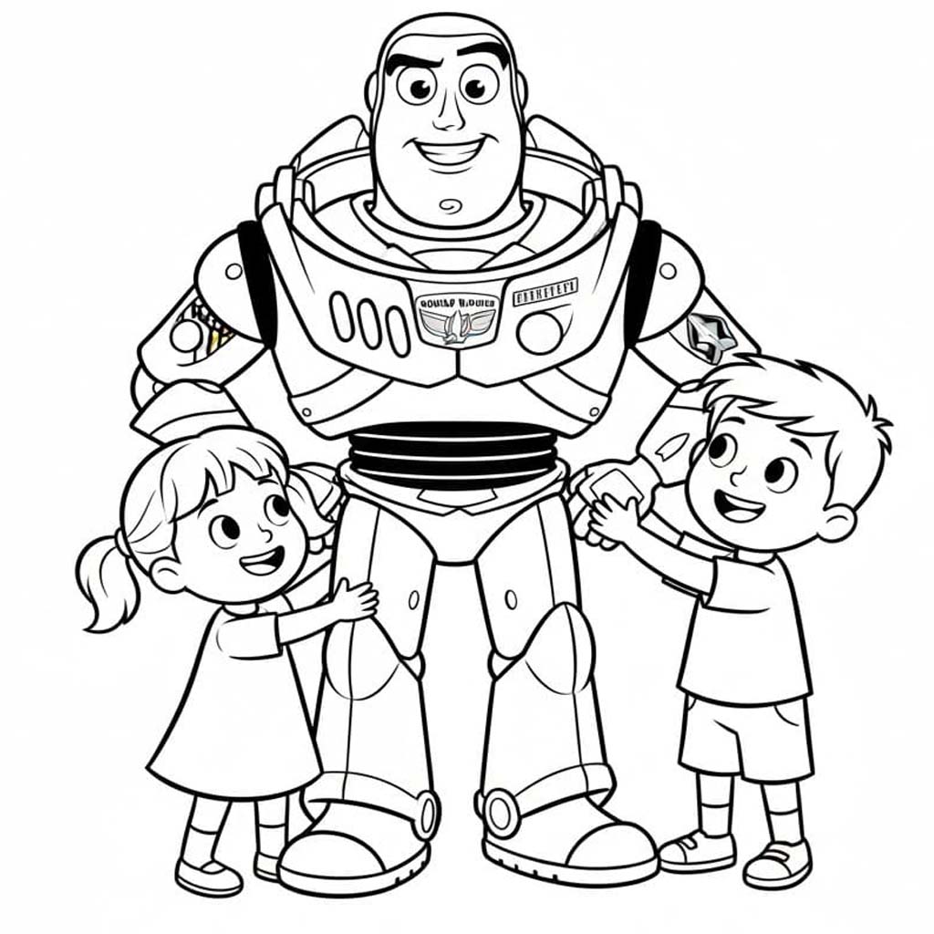 Kolorowanka Narysuj Buzz Astral wydruku dla dzieci
