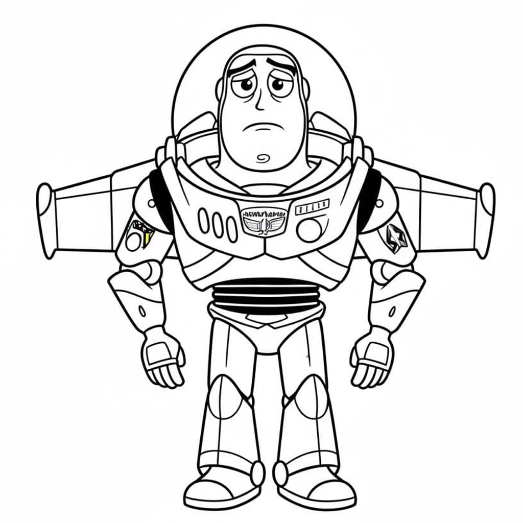 Kolorowanka Narysuj Buzz Astral wydruku łatwy