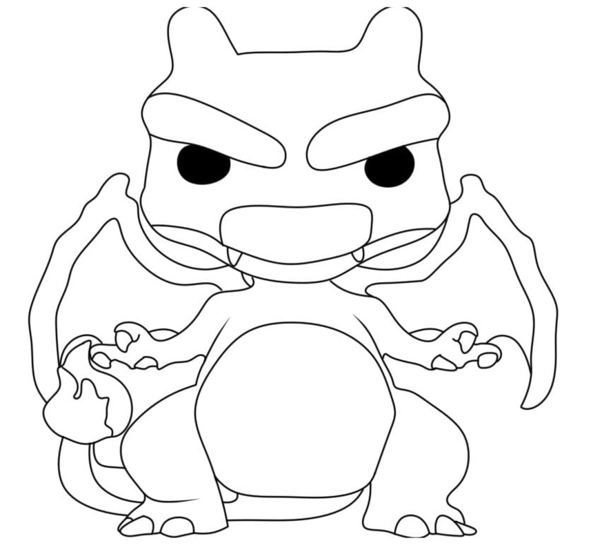 Kolorowanka Narysuj Funko Pop Charizard