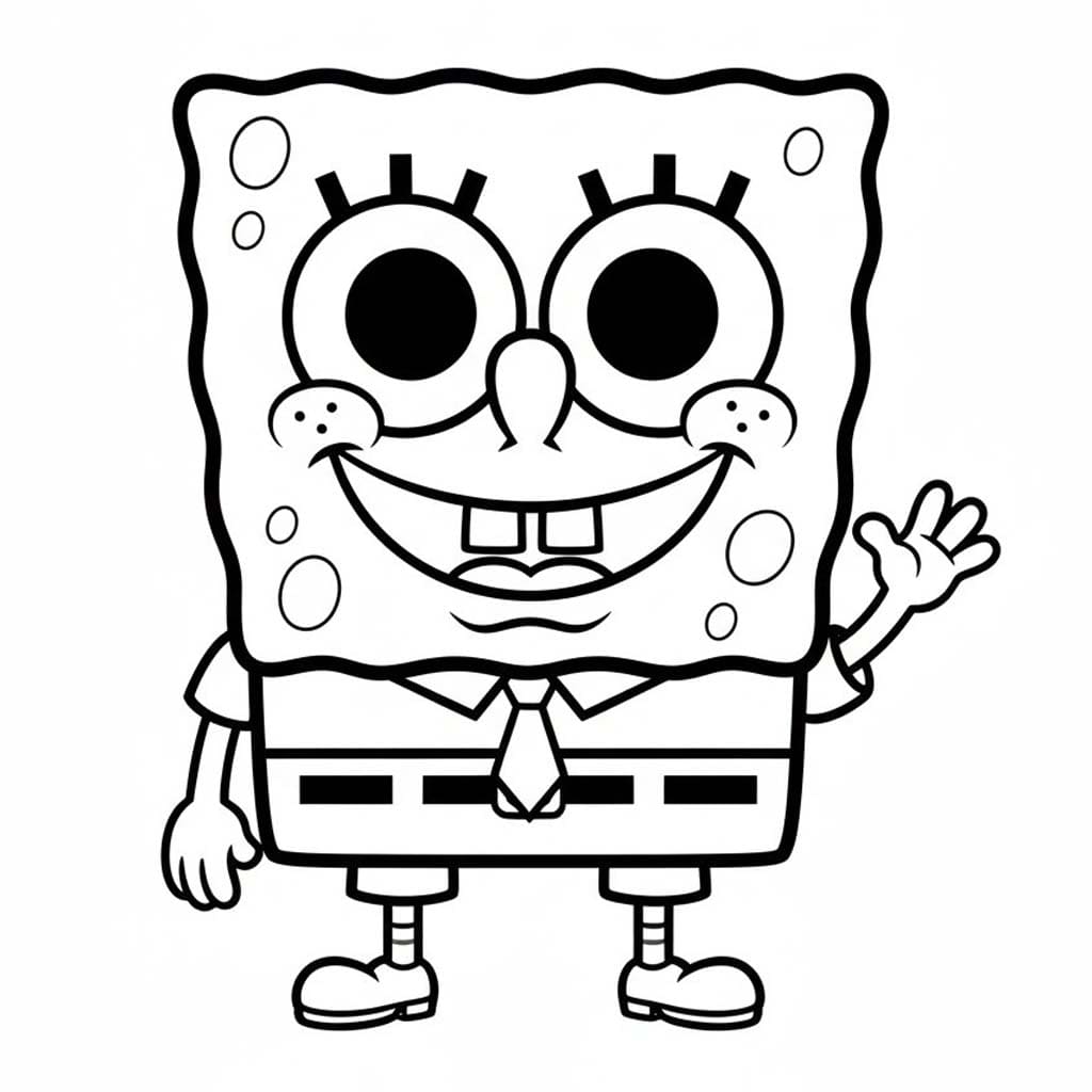 Kolorowanka Narysuj Funko Pop SpongeBob