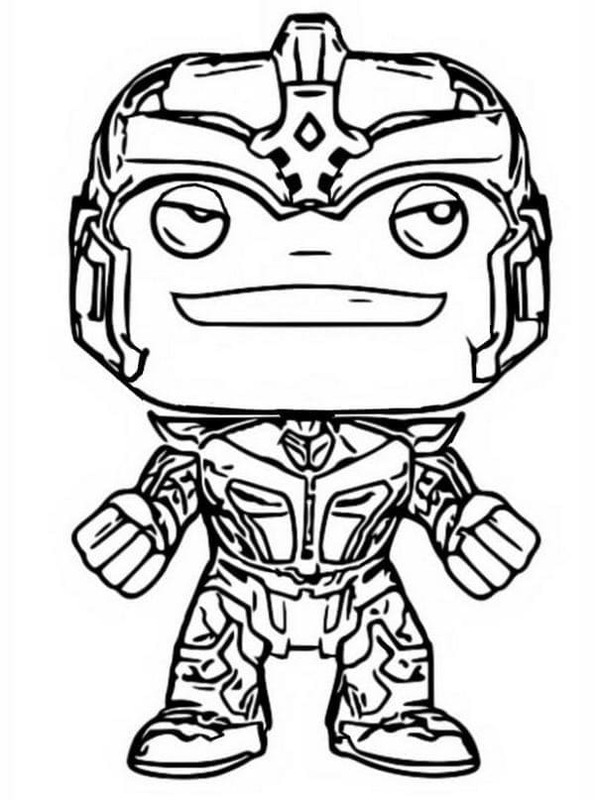 Kolorowanka Narysuj Funko Pop Thanos