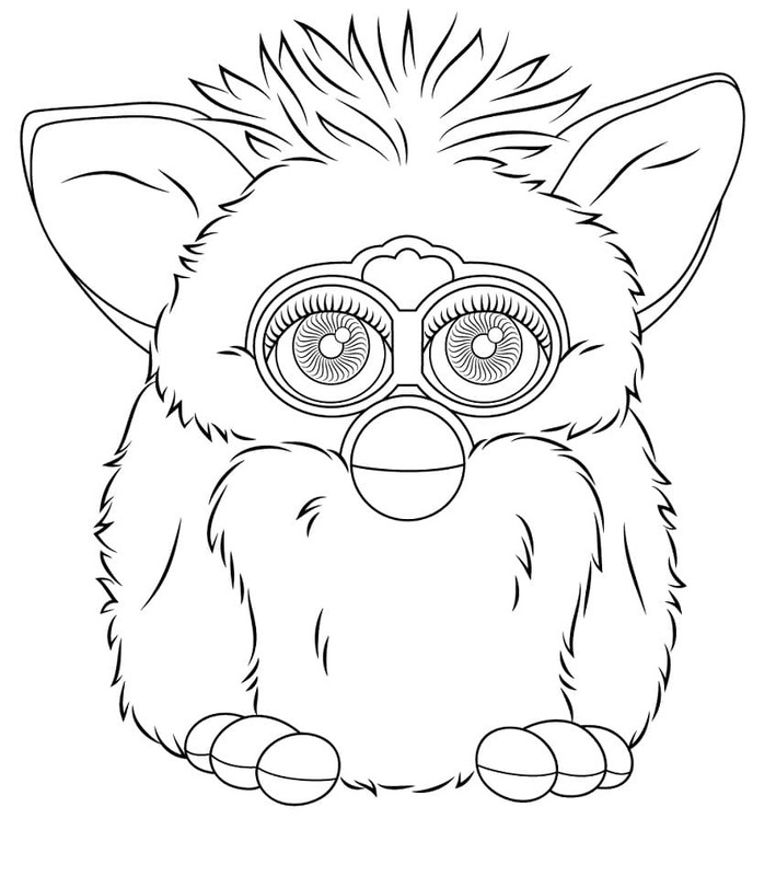 Kolorowanka Narysuj Furby 2