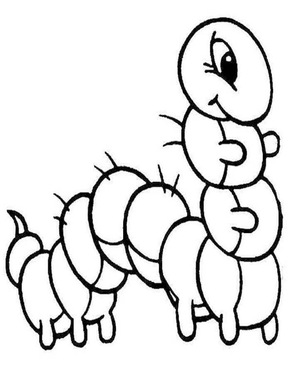 Kolorowanki Gąsienica