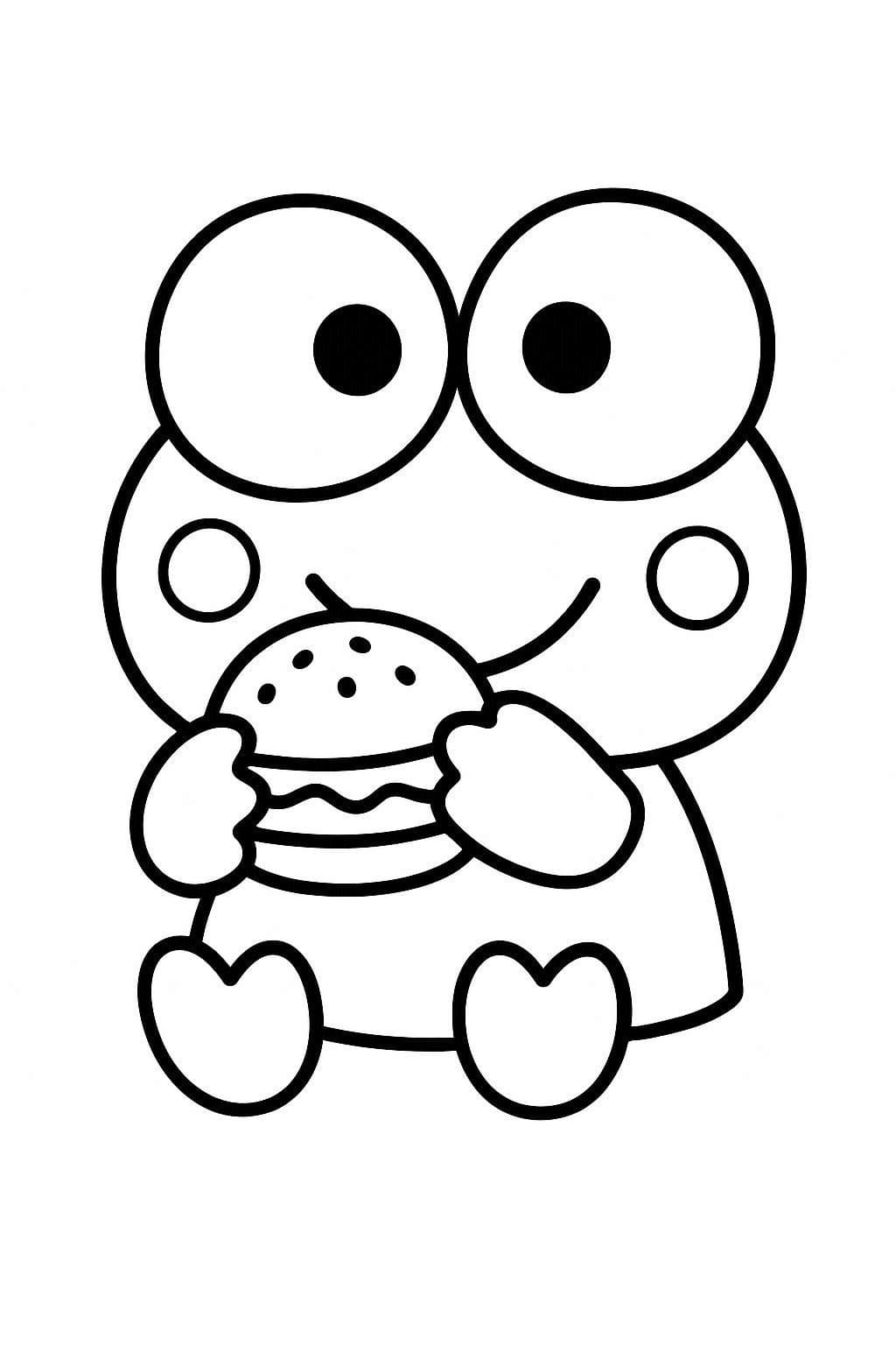 Kolorowanka Narysuj Keroppi 2