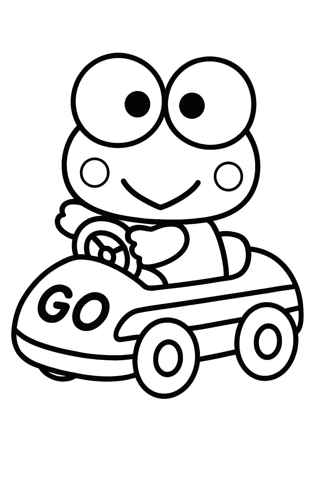 Kolorowanka Narysuj Keroppi 3