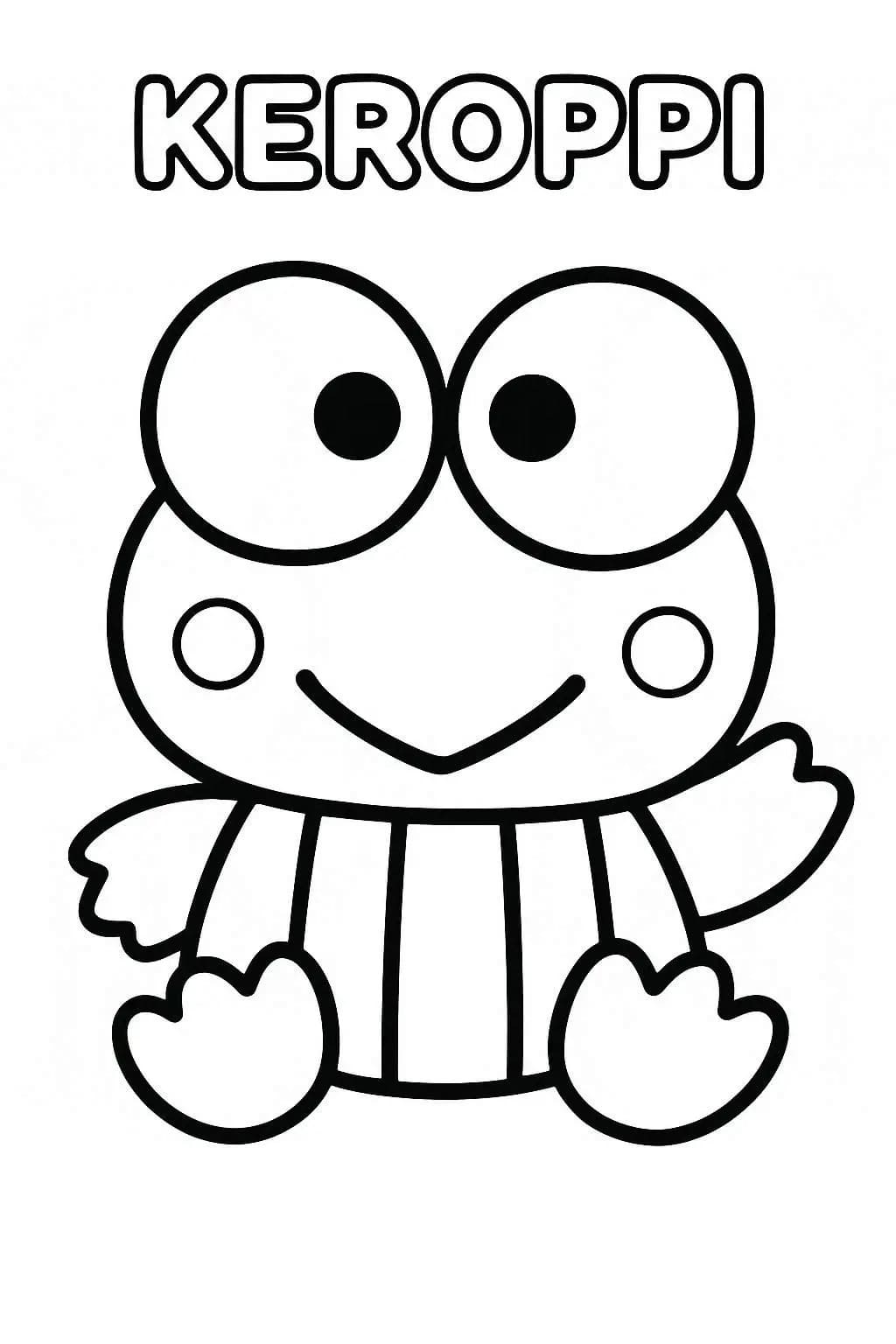 Kolorowanka Narysuj Keroppi 4