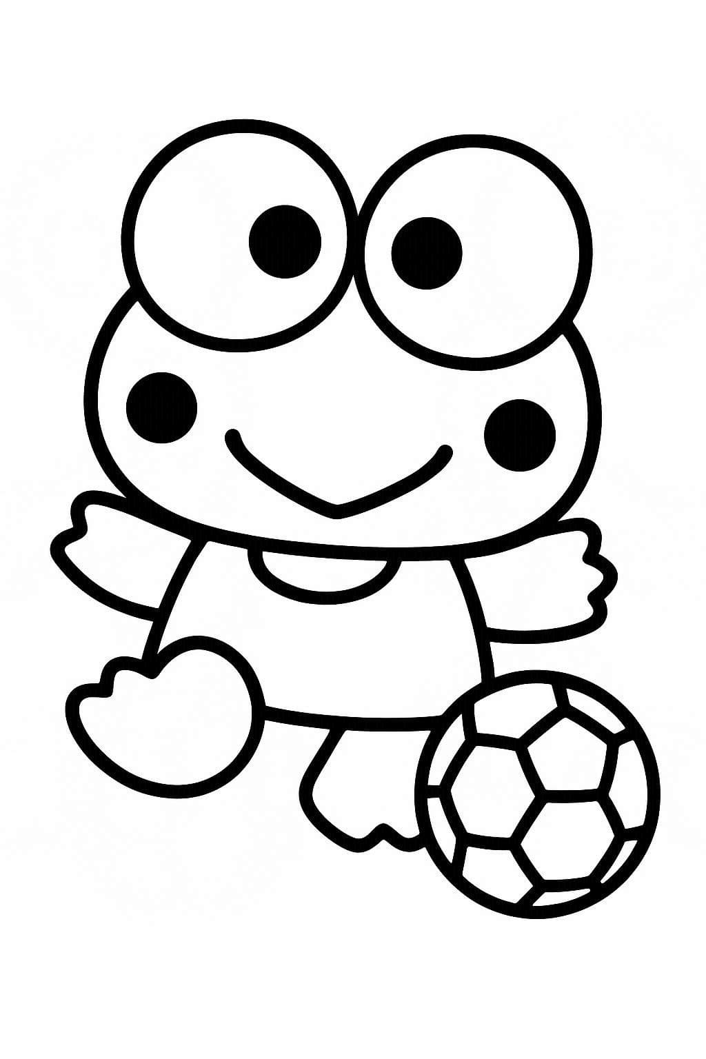 Kolorowanka Narysuj Keroppi 5