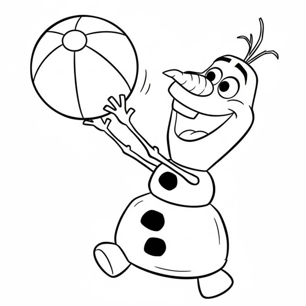 Kolorowanka Narysuj Olaf podstawowy