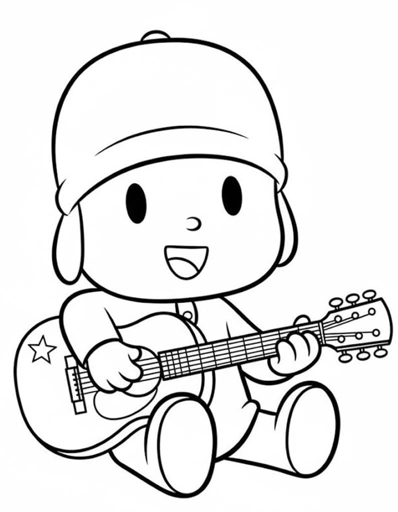 Kolorowanka Narysuj Pocoyo 1