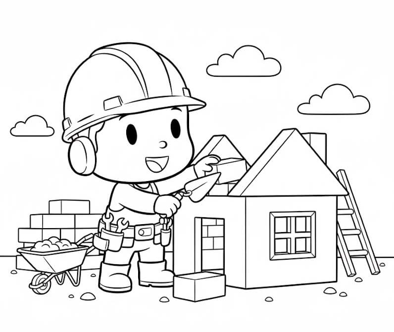 Kolorowanka Narysuj Pocoyo 6