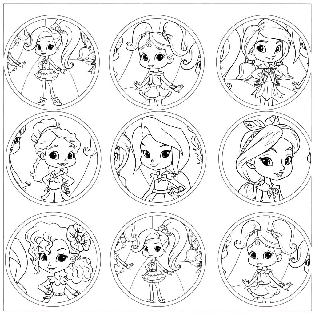 Kolorowanka Narysuj Rainbow Rangers bezpłatny wydruku