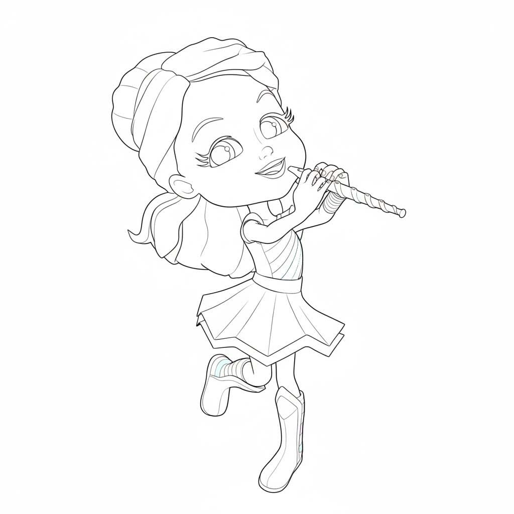 Kolorowanka Narysuj Rainbow Rangers podstawowy