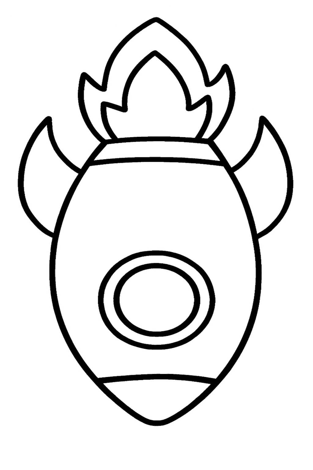 Kolorowanka Narysuj Rakieta bezpłatny wydruku podstawowy